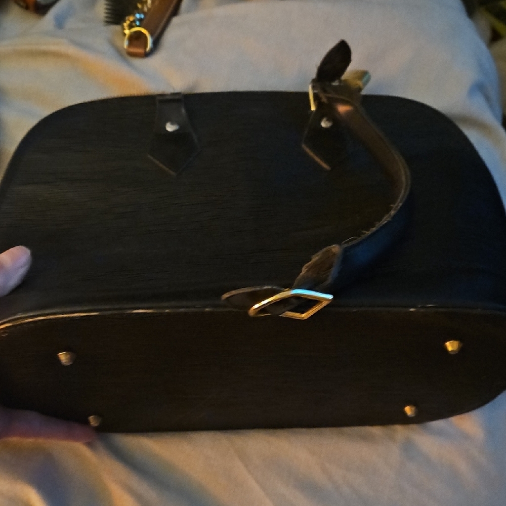 Black Leather Men's Bag